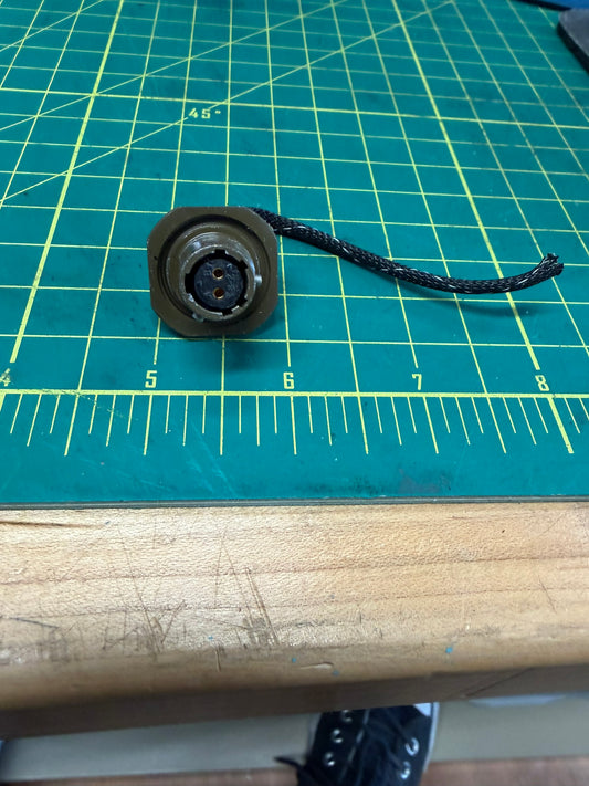 Connector - Female 2-Pin Jamnut Mount Small