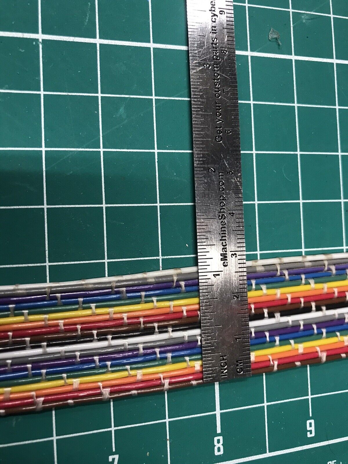 Flat Laced Ribbon Cable 19 Conductor Multicolor by the Foot