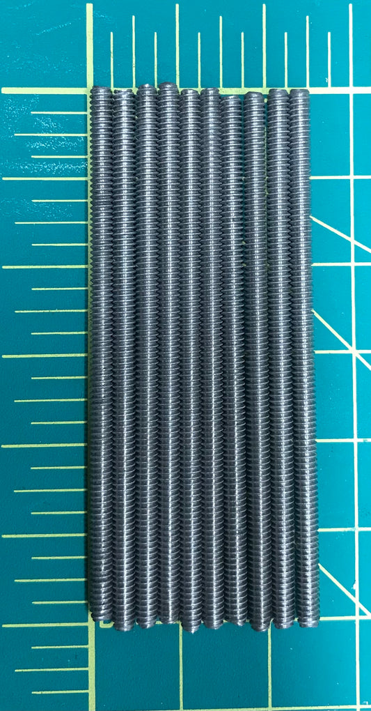 6-32 Stainless Steel Threaded Rod 10 Pack