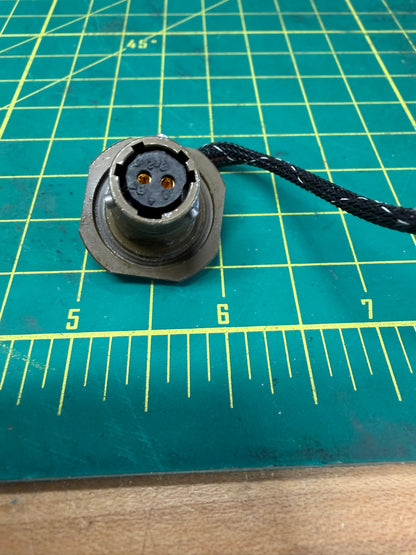 Connector - Female 2-Pin Jamnut Mount Small