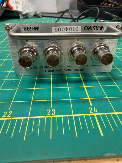 Metal panel with 4 connectors